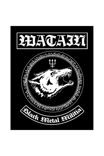 Z zepplin Watain Black Metal Militia Patch mare pe spate