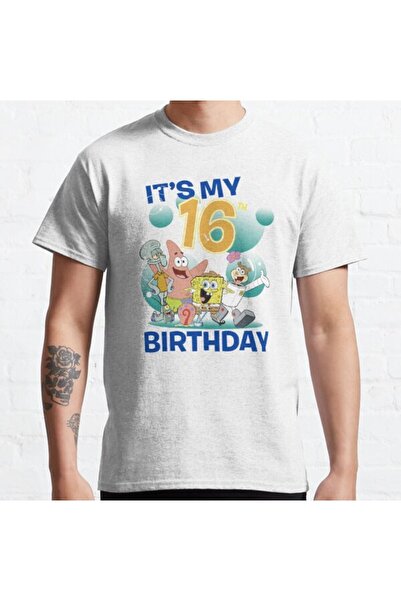 ZOKAWEAR Široka unisex majica Spongebob Squarepants "To je moj 16. rođendan" ...