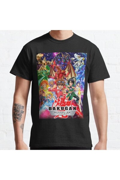 ZOKAWEAR Tricou cu imprimeu cu design Bakugan, loose fit