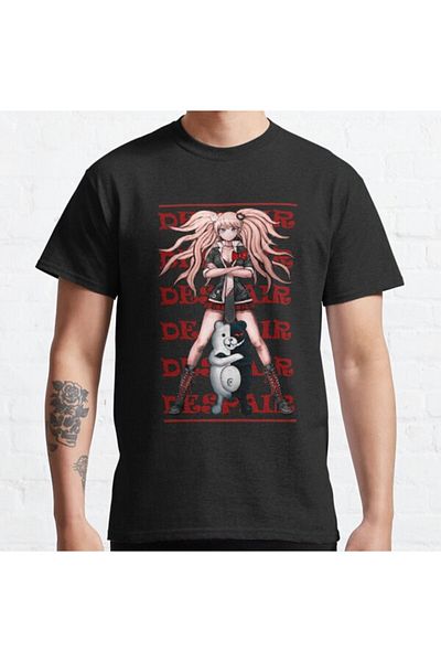 ZOKAWEAR Despair Designed Junko Enoshima Monokuma Danganrompa Printed T-shirt - Loose Fit