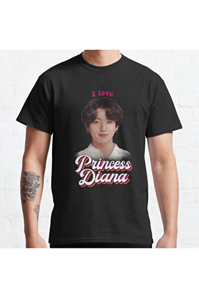 ZOKAWEAR Tricou cu imprimeu cu design retro Meme, prințesă Diana Jungkook, ne...