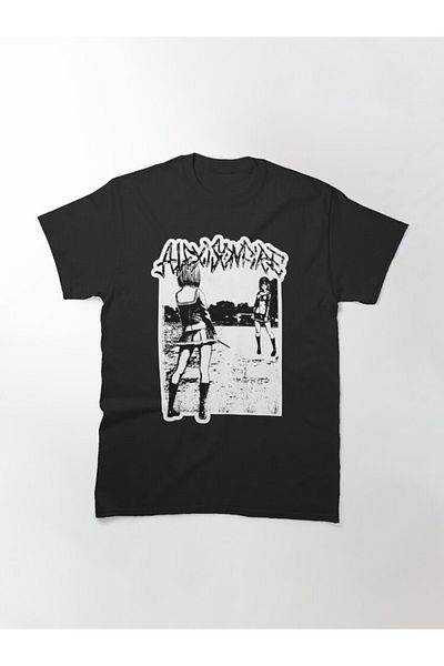 ZOKAWEAR Alexisonfire Merchandise - Anime Knife Fight Design Printed Loose Fit T-shirt