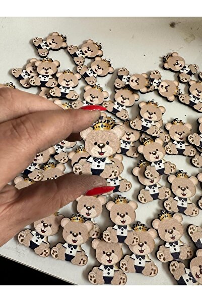 Karudesignn 20 adet 4 cm Ahşap Figür