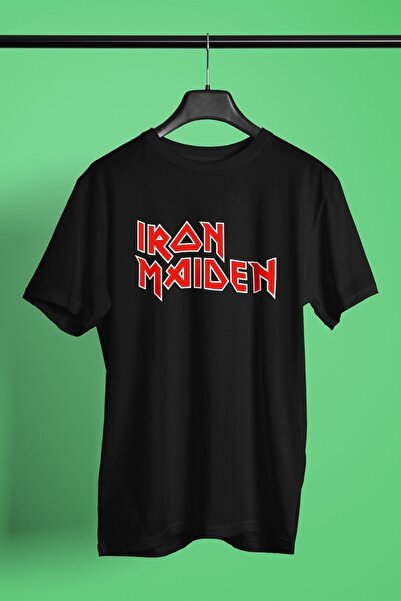 ZOKAWEAR Μαύρο μπλουζάκι Unisex Loose Fit Iron Maiden με στάμπα