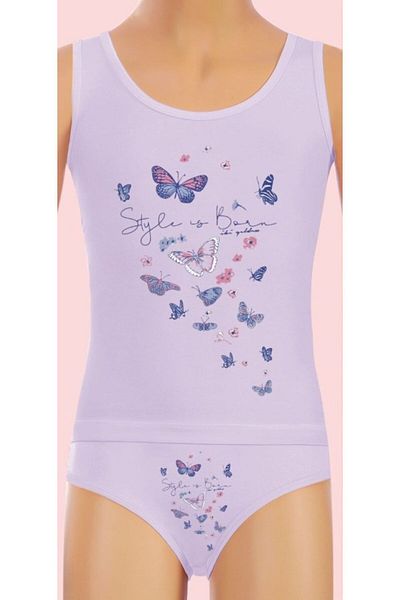İki Yıldız Girl's Butterfly Printed Panty Set