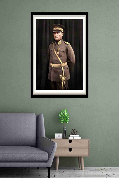 LİPYOS Atatürk Temalı Ahşap Retro Poster 20 x 30 cm