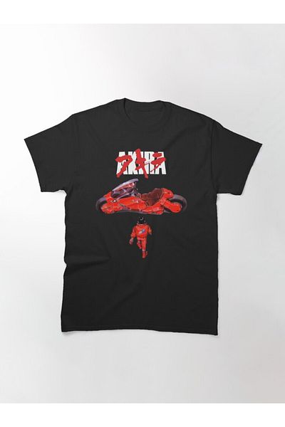 ZOKAWEAR Μπλουζάκι με ρετρό σχέδιο με εμπριμέ μπλουζάκι Akira Anime Japan