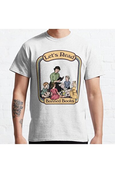 ZOKAWEAR Μπλουζάκι με τυπωμένο σχέδιο Loose Fit Unisex Let's Read Banned Books