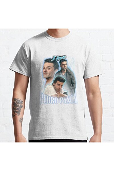 ZOKAWEAR Tricou oversize unisex I Love Pedro Pascal Oscar Isaac Cursed Fan Co...