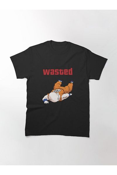 ZOKAWEAR Loose Fit Krillin Wasted Gta - Dragonball Z Design Printed T-shirt