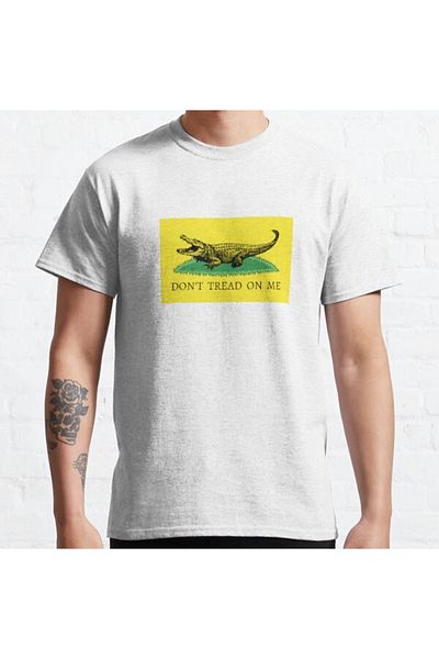 ZOKAWEAR Μπλουζάκι με τυπωμένο σχέδιο Loose Fit Unisex Don't Tread On Me Alligator