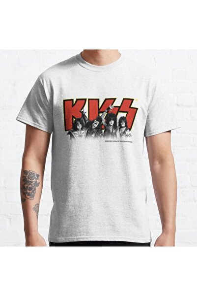 ZOKAWEAR Loose Fit Unisex Kiss Band All Members Κόκκινο και κίτρινο σχέδιο με...