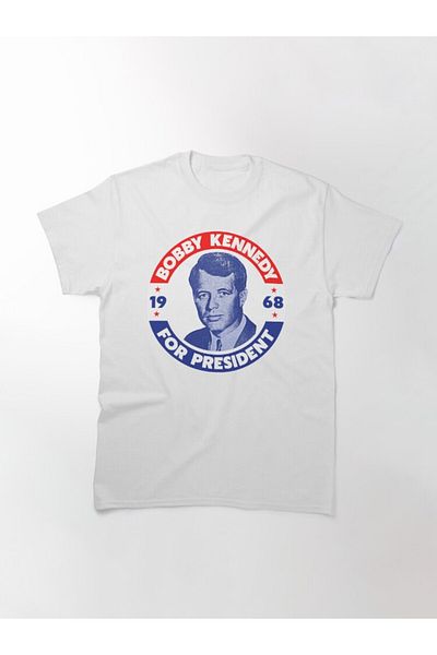ZOKAWEAR Loose Fit Unisex Robert Kennedy For President // Ψηφοφορία Bobby το 1968 Σχέδιο εμπριμέ μπλουζάκι