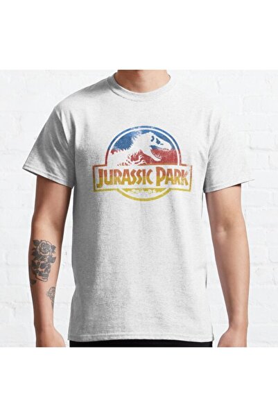 ZOKAWEAR Tricou imprimat unisex, cu formă largi, unisex Jurassic Park Vintage...