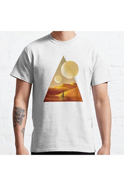 ZOKAWEAR Τυπωμένο μπλουζάκι Loose Fit Unisex Dune With Sandy Landscape And Mo...