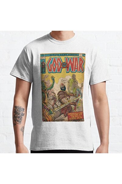 ZOKAWEAR Tricou imprimat cu copertă de benzi desenate unisex God of War