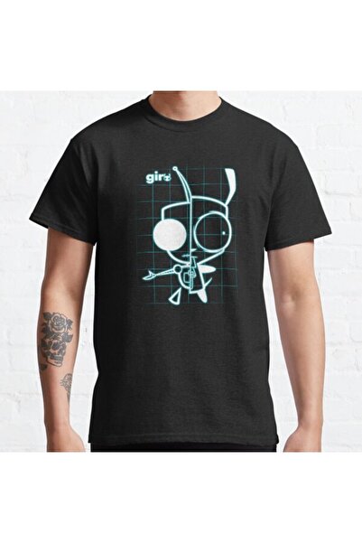 ZOKAWEAR Μπλουζάκι Loose Fit Unisex Invader Zim X-ray Schematic Gir με στάμπα