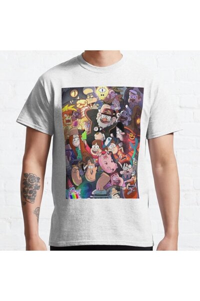 ZOKAWEAR Μπλουζάκι με τυπωμένο σχέδιο Loose Fit Unisex Gravity Falls