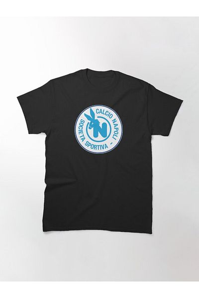 ZOKAWEAR Tricou cu imprimeu unisex cu design retro Napoli, loose fit