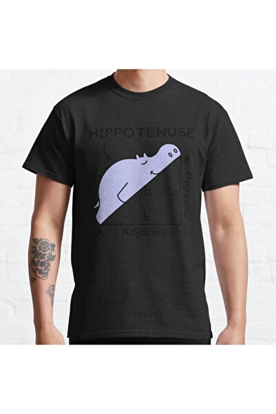 ZOKAWEAR Τυπωμένο μπλουζάκι Loose Fit Unisex Hippotenuse, Hypotenuse Math Pun...