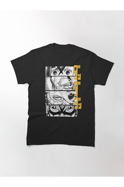 ZOKAWEAR Tricou cu imprimeu Loose Fit Dandadan Anime Eyes W/ Kaji Design