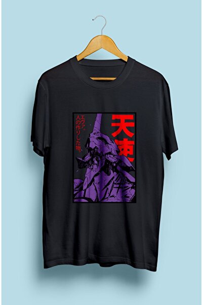 ZOKAWEAR Tricou unisex Neon Genesis Evangelion, imprimat cu personaje anime