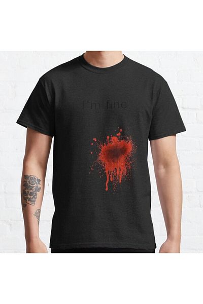 ZOKAWEAR Μπλουζάκι Loose Fit Unisex I'm Fine Design με στάμπα