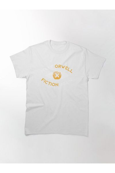 ZOKAWEAR Τυπωμένο μπλουζάκι Loose Fit Unisex Make Orwell Fiction Again Philosophy Gift Design