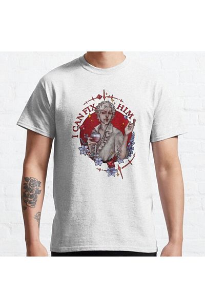 ZOKAWEAR Τυπωμένο μπλουζάκι Loose Fit Unisex Astarion I Can Fix Him Design