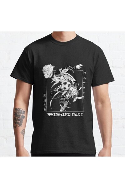 ZOKAWEAR Loose Fit Blue Lock - Tricou imprimat cu design Seishiro Nagi