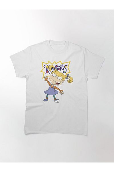 ZOKAWEAR Tricou cu imprimeu unisex, unisex, cu design cu logo-ul Angelica Portrait Pose