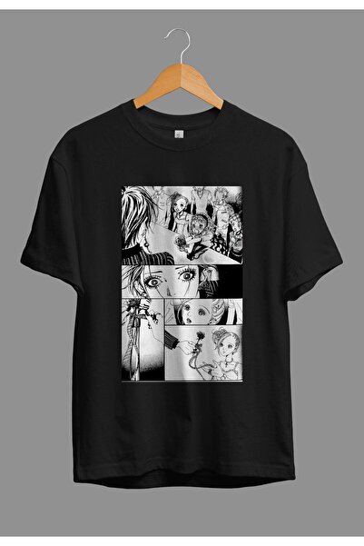 ZOKAWEAR Bol Kalıp Unisex Black Stones Nana (MANGA) Özel Tasarım Anime Tişört