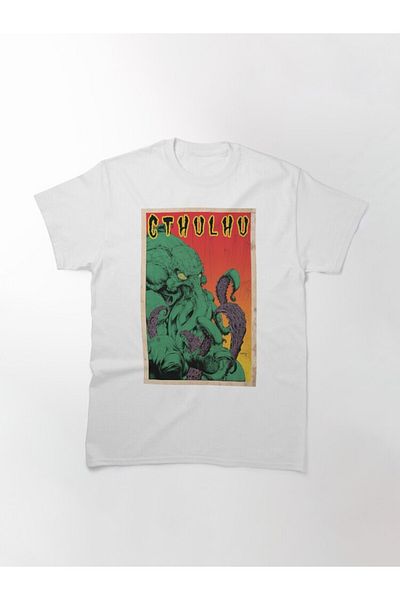 ZOKAWEAR Μπλουζάκι με τυπωμένο σχέδιο Loose Fit Unisex Cthulhu (VİNTAGE).