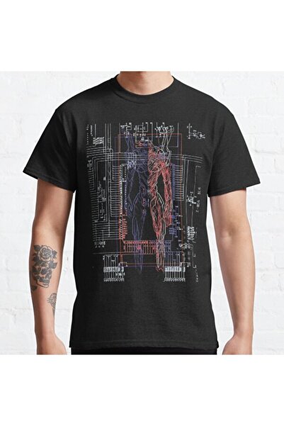 ZOKAWEAR Bol Kalıp Inside An Armor Light Version|neon Genesis Evangelion Tasarım Baskılı T-shirt