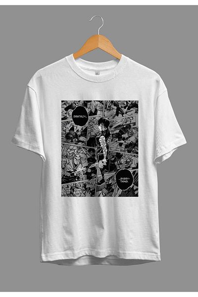 ZOKAWEAR Μπλουζάκι με τυπωμένο σχέδιο χαρακτήρων Anime Loose Fit Jujutsu Kaisen Yuta Okkotsu