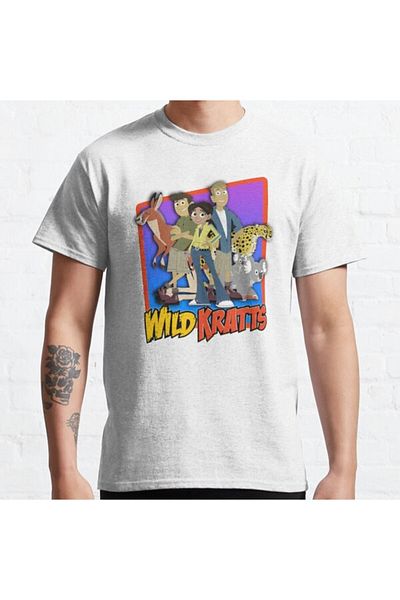 ZOKAWEAR Τυπωμένο μπλουζάκι Loose Fit Unisex Wild Kratts Team Design