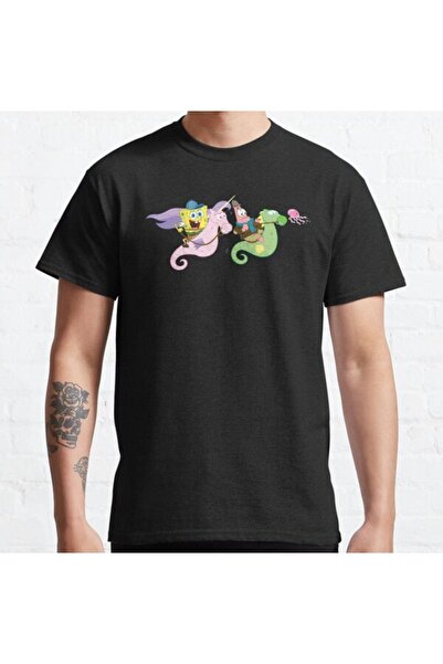 ZOKAWEAR Τυπωμένο μπλουζάκι Loose Fit Unisex Μπομπ Σφουγγαράκης και Patrick S...