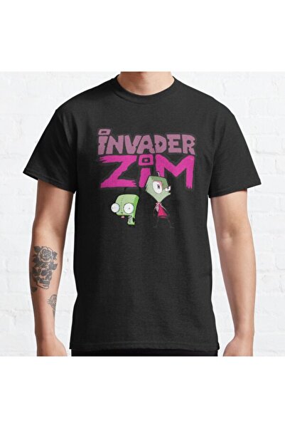 ZOKAWEAR Τυπωμένο μπλουζάκι Loose Fit Unisex Invader Zim And Gir Watercolor A...