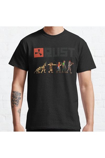 ZOKAWEAR Tricou cu imprimeu unisex Rust Evolution Loose Fit