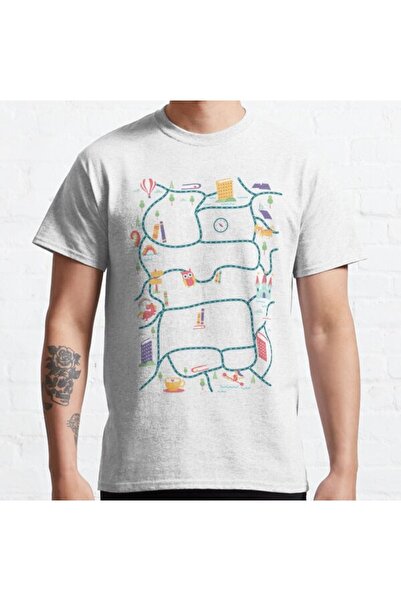 ZOKAWEAR Τυπωμένο μπλουζάκι Loose Fit Unisex Lose Ourselves In Books Design