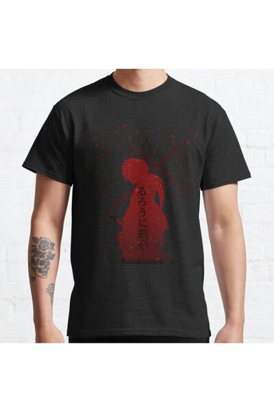 ZOKAWEAR Μπλουζάκι με στάμπα Loose Fit Rurouni Kenshin Samurai X Anime Battou...