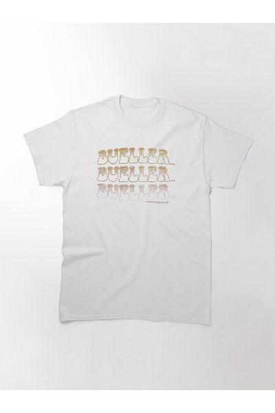 ZOKAWEAR Τυπωμένο μπλουζάκι Loose Fit Unisex Ferris Bueller's Day Off Vintage Text Stack Design