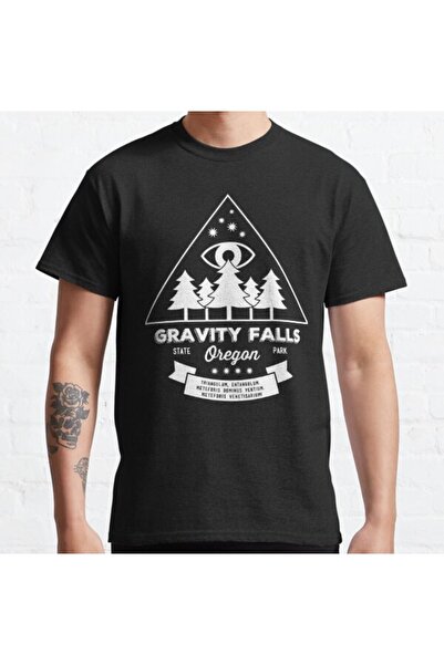 ZOKAWEAR Baggy Fit Unisex Vizitați Gravity Falls, Oregon! Tricou imprimat cu ...