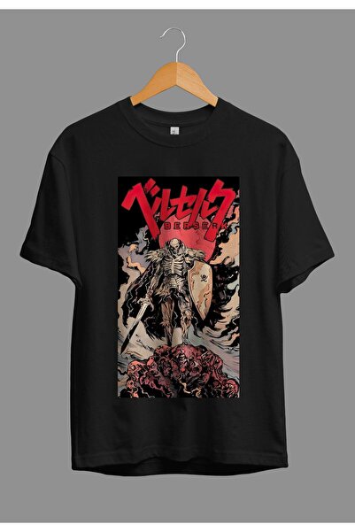 ZOKAWEAR Τυπωμένο μπλουζάκι Loose Fit Unisex Berserk Anime Guts Character Design