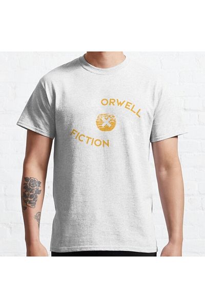 ZOKAWEAR Τυπωμένο μπλουζάκι Loose Fit Unisex Make Orwell Fiction Again Philosophy Gift Design