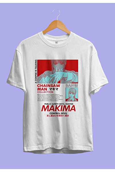 ZOKAWEAR Tricou Anime Loose Fit Chainsaw Man Makima cu design personalizat