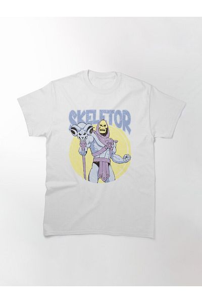 ZOKAWEAR Tricou cu imprimeu unisex Skeletor Design Loose Fit
