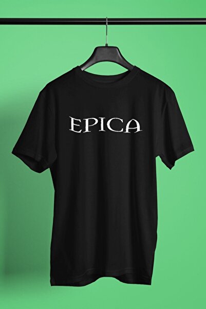 ZOKAWEAR Unisex Loose Fit Epica εμπριμέ μαύρο μπλουζάκι