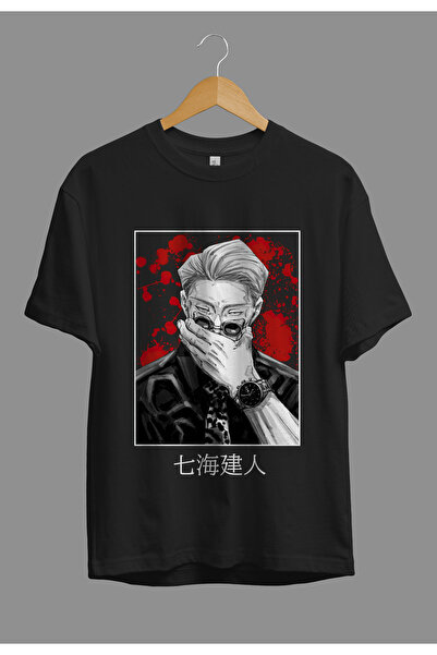 ZOKAWEAR Μπλουζάκι με τυπωμένο σχέδιο χαρακτήρων Anime Loose Fit Unisex Jujut...