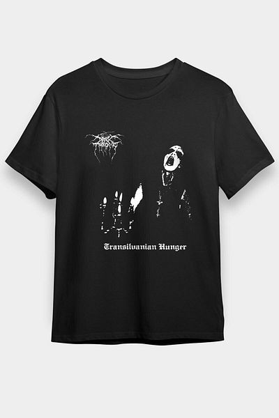 ZOKAWEAR Unisex Loose Fit Darkthrone εμπριμέ μαύρο μπλουζάκι